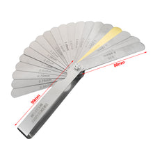 Load image into Gallery viewer, 32 Blades Metric Size Feeler Gauge High Precision 0.04-0.88mm Thickness Gages Gap Filler Feeler Gauges Probe Gap Measuring Tool