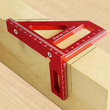 Load image into Gallery viewer, Woodworking Square Protractor 45° 90° Miter Aluminum Alloy Triangle Ruler High Precision Layout Measuring Tool for Engineer Carpenter