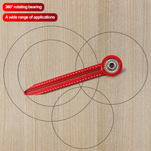 Load image into Gallery viewer, Woodworking Circular Drawing Tool High Precision Woodworking Scribe Gauges Aluminum Alloy Measurement Tools for Industrial Drawing
