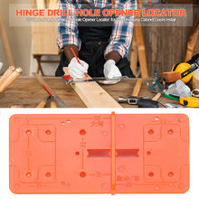 Load image into Gallery viewer, 35/40mm Punch Hinge Drill Hole Opener Locator Drilling Guide for Woodworking Cabinet Doors Install DIY Template Tool