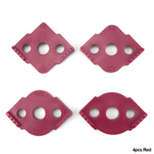 Load image into Gallery viewer, 4PCS Woodworking Router Corner Radius Templates Jig R5 to R40 ABS R Angle Routing Curved Corner Milling Circular Radian High Hardness Tool