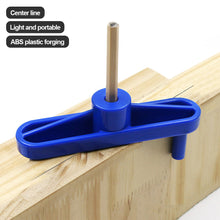 Load image into Gallery viewer, Woodworking Center Marking Guide Line Ruler Woodworking Scribe Gauge Fixture Doweling Jig Wood Center Positioning Measure DIY Tool