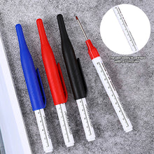 Load image into Gallery viewer, 32mm Long Head Marker Multi-purpose Woodworking Decoration Deep Hole Marker Pen Red/Black/Blue/Green Ink