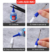Load image into Gallery viewer, 32mm Long Head Marker Multi-purpose Woodworking Decoration Deep Hole Marker Pen Red/Black/Blue/Green Ink