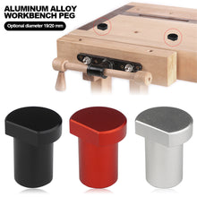 Load image into Gallery viewer, 19mm 20mm Aluminum Alloy Workbench Peg Bench Clamp Woodworking Table Limit Block Tenon Stopper Quick Release Positioning Planing Plug