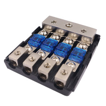 Load image into Gallery viewer, Car Mini Fuse Holder Stereo Audio AFS Fuse Holder Power Distribution Block Fuse Box Audio Modification Zinc Alloy Nickel Plating
