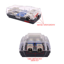 Load image into Gallery viewer, Car Mini Fuse Holder Stereo Audio AFS Fuse Holder Power Distribution Block Fuse Box Audio Modification Zinc Alloy Nickel Plating