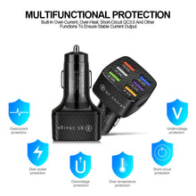Load image into Gallery viewer, 75W 15A 6USB Car Charger Fast Charging Phone Adapter Car For Phone Car Quick Charge