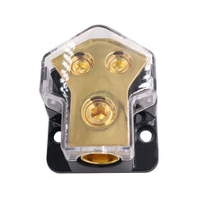 Load image into Gallery viewer, 2 Way Car Audio Power Supply Distribution Power Distribution Block Power/Ground Splitter 0/4Gauge AWG Car Power