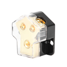 Load image into Gallery viewer, 2 Way Car Audio Power Supply Distribution Power Distribution Block Power/Ground Splitter 0/4Gauge AWG Car Power