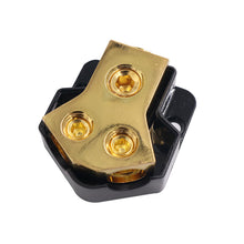 Load image into Gallery viewer, 2 Way Car Audio Power Supply Distribution Power Distribution Block Power/Ground Splitter 0/4Gauge AWG Car Power