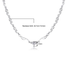 Load image into Gallery viewer, Shiny Love Diamond Angel Wing Necklace Zircon Clavicle Chain Necklace Fashion Niche Necklace Jewelry