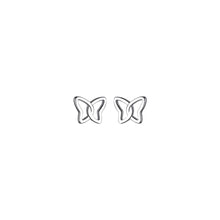 Load image into Gallery viewer, Simple Fashion Hollow Butterfly Earrings Gold Silver Alloy Ear Studs Small Delicate Earrings Jewelry Accessories