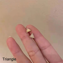 Load image into Gallery viewer, Simple Retro Opal Earrings Geometric Alloy Ear Studs Exquisite Small Earrings Jewelry for Women