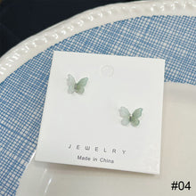 Load image into Gallery viewer, Stereoscopic Butterfly Earrings Alloy Delicate Ear Studs Temperamental Versatile Earrings Jewelry Accessories