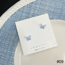 Load image into Gallery viewer, Stereoscopic Butterfly Earrings Alloy Delicate Ear Studs Temperamental Versatile Earrings Jewelry Accessories