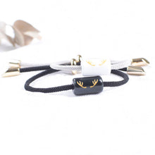 Load image into Gallery viewer, Simple Creative Antler Couple Bracelet Adjustable Woven Ceramic Couple Bracelet Women Men Jewelry Gift
