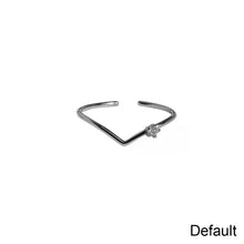Load image into Gallery viewer, Fashion Simple V-shaped Ring Opening Adjustable Ring Silver Alloy Ring Jewelry Accessory for Women
