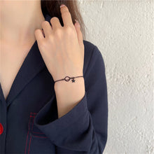 Load image into Gallery viewer, Simple Black Star Bracelet Adjustable Alloy Bracelet Fashion Niche Hand Jewelry Accessory for Women