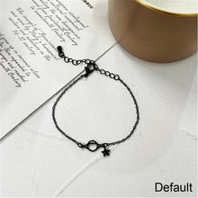 Load image into Gallery viewer, Simple Black Star Bracelet Adjustable Alloy Bracelet Fashion Niche Hand Jewelry Accessory for Women