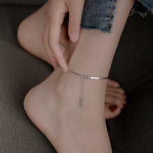 Load image into Gallery viewer, Exquisite Small Silver Anklet Simple Alloy Ankle Chain Anklet Foot Jewelry Accessory for Women