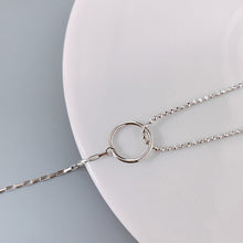 Load image into Gallery viewer, Geometric Circular Interlocking Bracelet Simple Retro Alloy Silver Bracelet Hand Jewelry Accessory Gift
