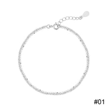 Load image into Gallery viewer, Simple Shiny Bracelet Adjustable Alloy Silver Sparkling Bracelet Fashion Niche Hand Jewelry Accessory