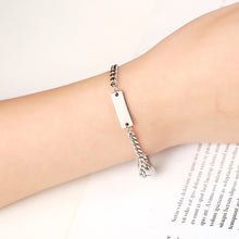 Load image into Gallery viewer, Love Magnetic Titanium Steel Couple Bracelets Simple Pendant Magnetic Couple Bracelets Women Men Hand Jewelry