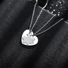 Load image into Gallery viewer, Stainless Steel Block Puzzle Necklace Simple Personalized Love Pendant Couple Necklace Jewelry Gift for Men Women