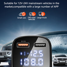 Load image into Gallery viewer, Digital 5.0 Bluetooth Car Charger FM Transmitter 3.1A Fast Charger Car Audio Bluetooth Receiver Dual USB Car Adapter MP3 Player