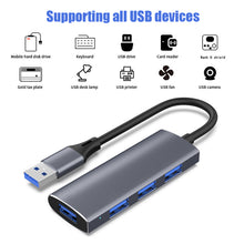 Load image into Gallery viewer, XLYKJ-T902 Adapter One Drag Four Hub USB3.0 Type C Port Multi-function Distributor Docking Station