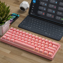 Load image into Gallery viewer, K620 Mini Gaming Mechanical Keyboard 61 Keys RGB Hotswap Type-C Wired Gaming Keyboard PBT Keycaps 60% Ergonomics Keyboards