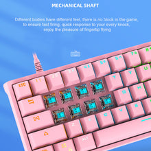 Load image into Gallery viewer, K620 Mini Gaming Mechanical Keyboard 61 Keys RGB Hotswap Type-C Wired Gaming Keyboard PBT Keycaps 60% Ergonomics Keyboards