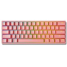 Load image into Gallery viewer, K620 Mini Gaming Mechanical Keyboard 61 Keys RGB Hotswap Type-C Wired Gaming Keyboard PBT Keycaps 60% Ergonomics Keyboards