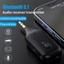 Load image into Gallery viewer, 2 in 1 Wireless Bluetooth 5.0 Receiver Transmitter Adapter 3.5mm Jack For Car Music Audio Aux A2dp Headphone Reciever Handsfree
