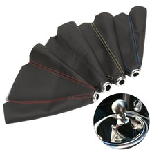 Load image into Gallery viewer, Universal Car Gear Shift Collars Carbon Fiber Auto Car Manual Stick Shifter Knob Gear Shift Boot PU Leather Cover Gaiter
