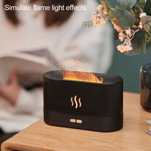 Load image into Gallery viewer, 180ML Simulation Flame Ultrasonic Air Humidifier USB Essential Oil Diffuser Home Office Air Freshener Fragrance Sooth Sleep Atomizer