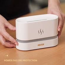 Load image into Gallery viewer, 180ML Simulation Flame Ultrasonic Air Humidifier USB Essential Oil Diffuser Home Office Air Freshener Fragrance Sooth Sleep Atomizer