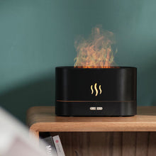 Load image into Gallery viewer, 180ML Simulation Flame Ultrasonic Air Humidifier USB Essential Oil Diffuser Home Office Air Freshener Fragrance Sooth Sleep Atomizer