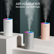 Load image into Gallery viewer, Portable Electric Air Humidifier Aroma Oil Diffuser USB Cool Mist Sprayer with Colorful Night Light for Home Car