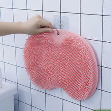 Load image into Gallery viewer, Exfoliating Shower Massage Scraper Bathroom Non-slip Bath Mat Back Massage Brush Silicone Foot Wash Body Cleaning Bathing Tool