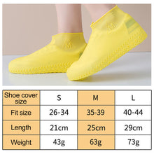 Load image into Gallery viewer, 1 Pair Waterproof Silicone Shoes Cover Unisex Shoes Colorful Protectors Rain Boots for Outdoor Rainy Days Reusable Shoe Covers
