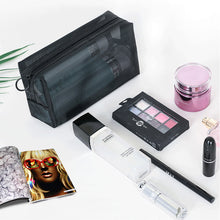 Load image into Gallery viewer, 1PC Black Women Men Necessary Cosmetic Bag Transparent Travel Organizer Fashion Small Large Black Toiletry Bags Makeup