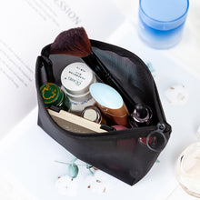Load image into Gallery viewer, 1PC Black Women Men Necessary Cosmetic Bag Transparent Travel Organizer Fashion Small Large Black Toiletry Bags Makeup