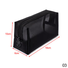 Load image into Gallery viewer, 1PC Black Women Men Necessary Cosmetic Bag Transparent Travel Organizer Fashion Small Large Black Toiletry Bags Makeup