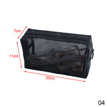 Load image into Gallery viewer, 1PC Black Women Men Necessary Cosmetic Bag Transparent Travel Organizer Fashion Small Large Black Toiletry Bags Makeup
