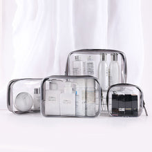 Load image into Gallery viewer, Women Travel Cosmetic Bag Waterproof PVC Transparent Woman Makeup Bags Portable Toiletry Storage Bag Organizer Box