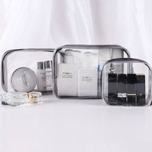 Load image into Gallery viewer, Women Travel Cosmetic Bag Waterproof PVC Transparent Woman Makeup Bags Portable Toiletry Storage Bag Organizer Box