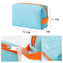 Load image into Gallery viewer, Women Travel Cosmetic Bag Waterproof Pu Cute Candy Colors Woman Makeup Bags Portable Toiletry Storage Bag Organizer Box