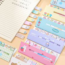Load image into Gallery viewer, Kawaii Memo Pad Bookmarks Creative Cute Bear Cat Dog Sticky Notes Index Posted It Planner Stationery Paper Stickers